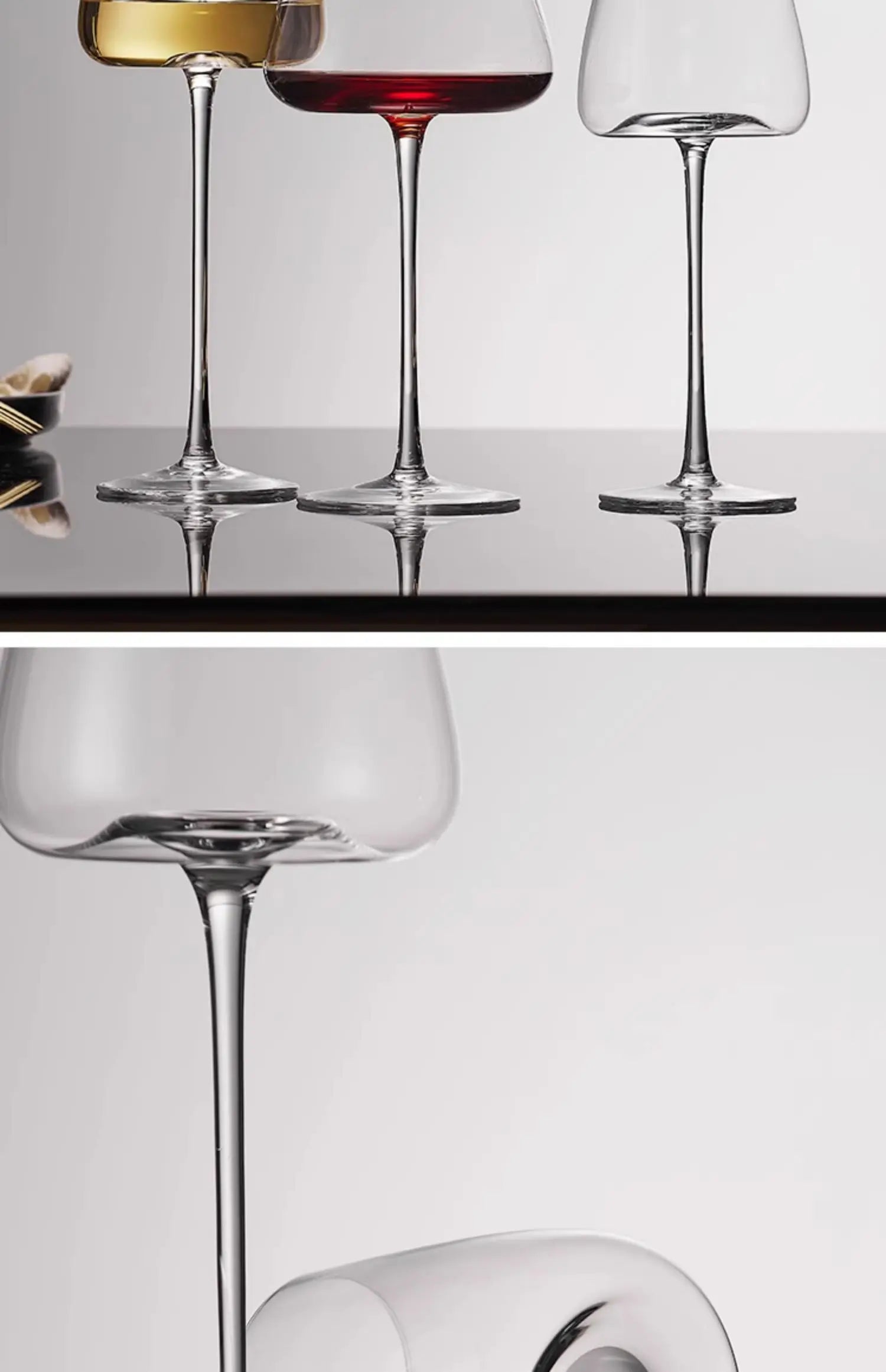 Large European Wine Glasses Burgundy Clear Red Wine Glasses High Value Crystal Glass Grape Champagne Glasses High Capacity