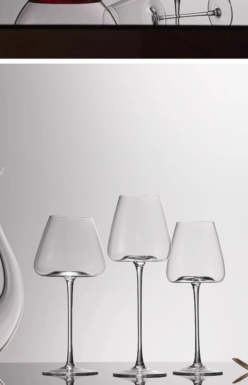 Large European Wine Glasses Burgundy Clear Red Wine Glasses High Value Crystal Glass Grape Champagne Glasses High Capacity