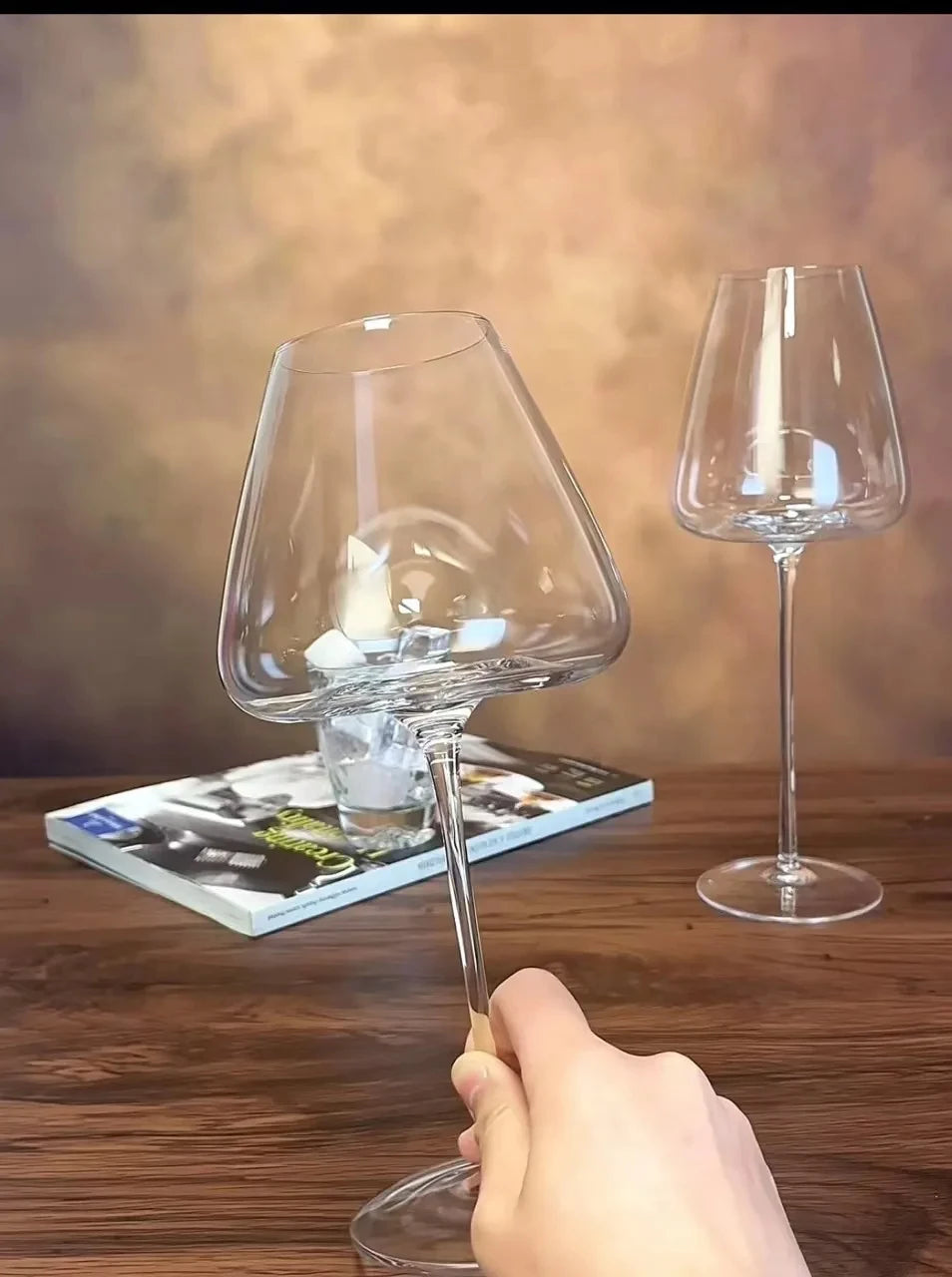 Large European Wine Glasses Burgundy Clear Red Wine Glasses High Value Crystal Glass Grape Champagne Glasses High Capacity