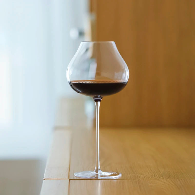 WG9201 CRISON France Upscale Burgundy Cup Crystal Handmade Extremely Thin Wine Glass Aroma Enlarge Goblet