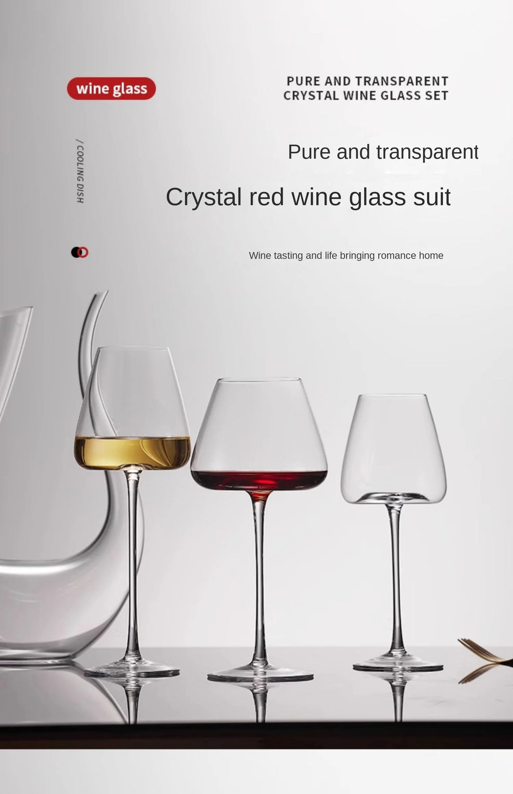 Large European Wine Glasses Burgundy Clear Red Wine Glasses High Value Crystal Glass Grape Champagne Glasses High Capacity