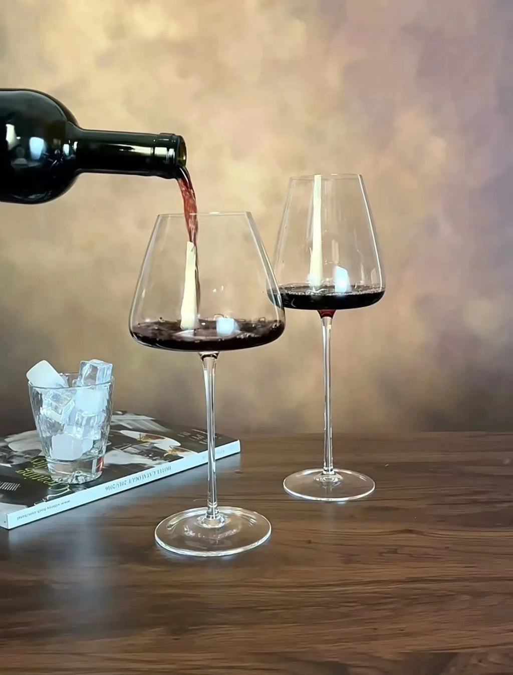 Large European Wine Glasses Burgundy Clear Red Wine Glasses High Value Crystal Glass Grape Champagne Glasses High Capacity