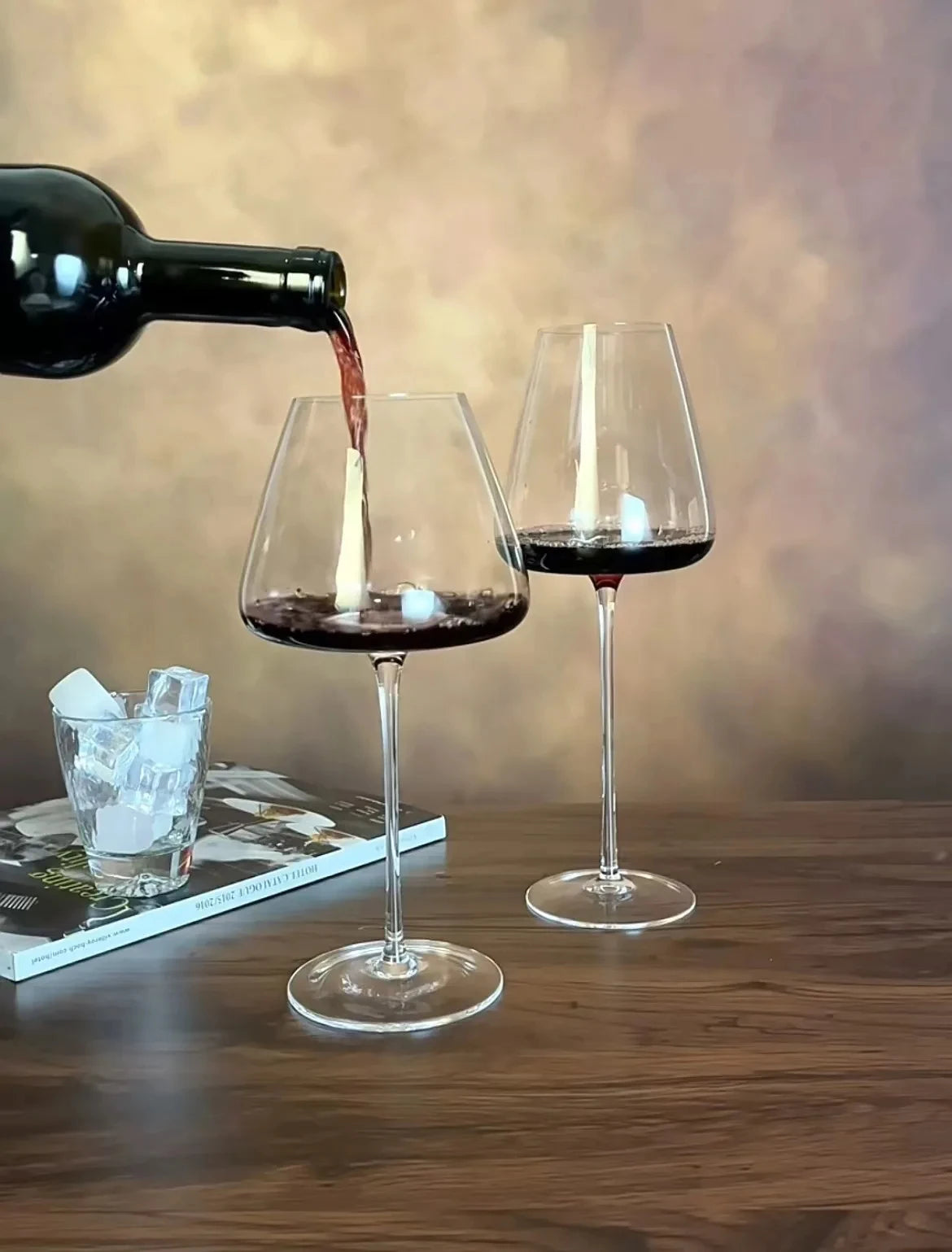 Large European Wine Glasses Burgundy Clear Red Wine Glasses High Value Crystal Glass Grape Champagne Glasses High Capacity