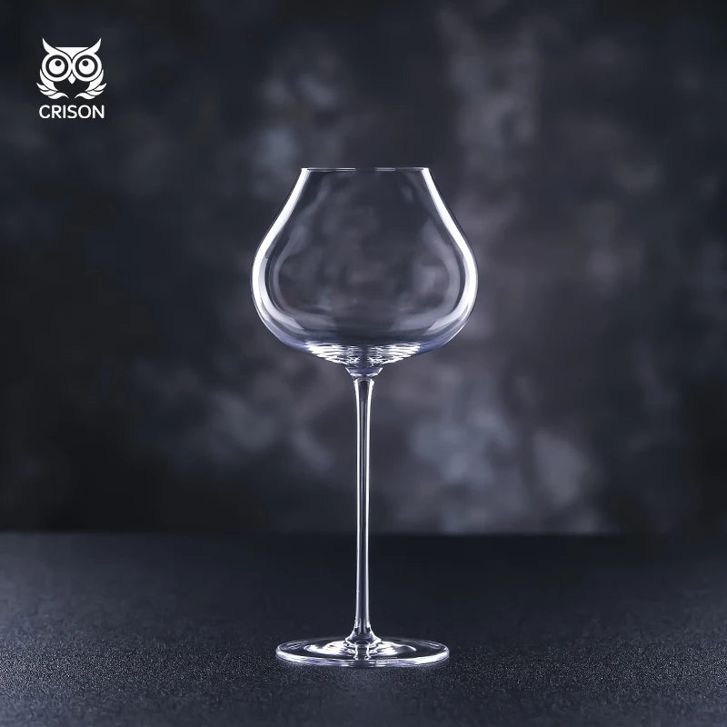 WG9201 CRISON France Upscale Burgundy Cup Crystal Handmade Extremely Thin Wine Glass Aroma Enlarge Goblet