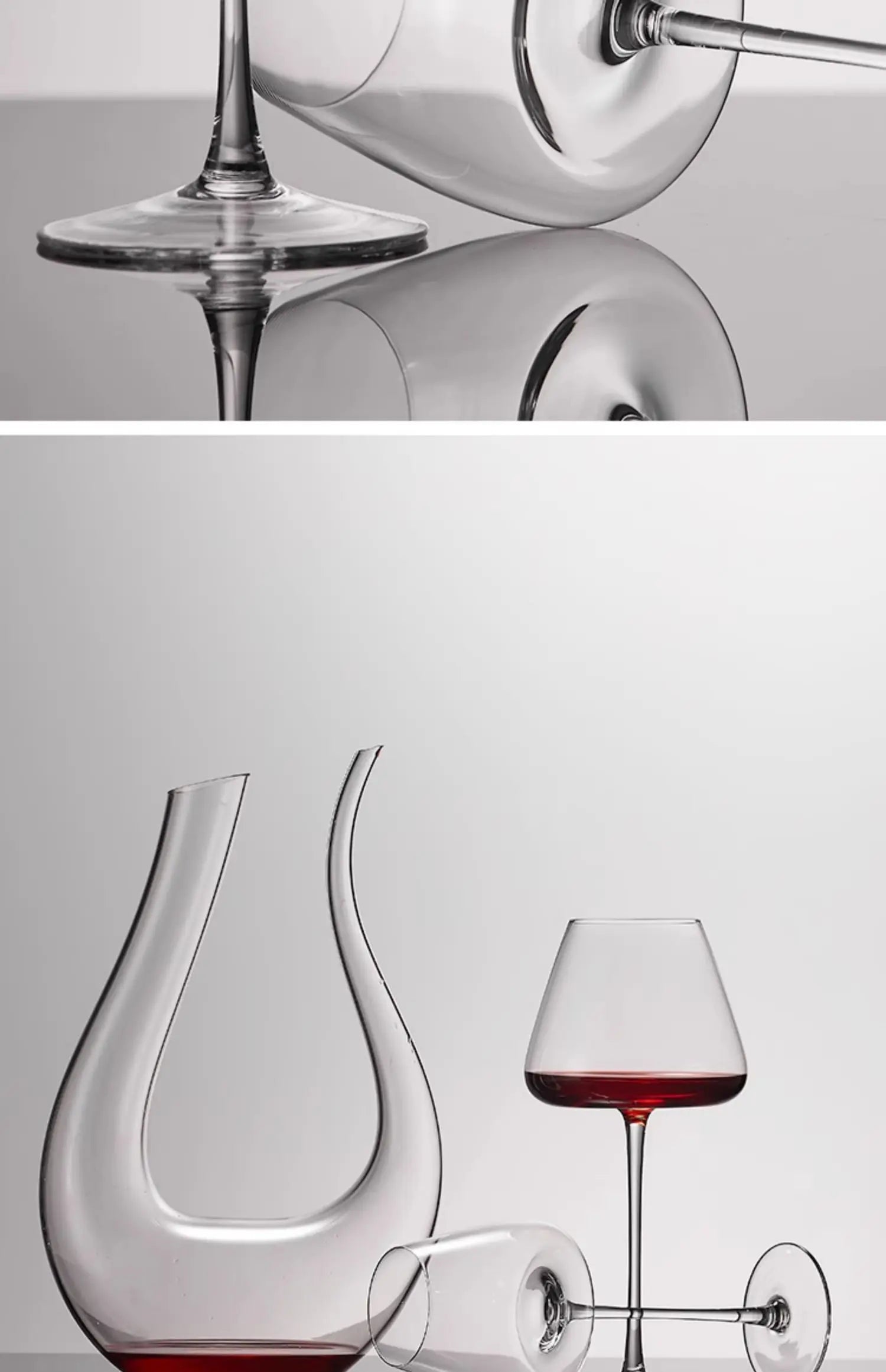 Large European Wine Glasses Burgundy Clear Red Wine Glasses High Value Crystal Glass Grape Champagne Glasses High Capacity