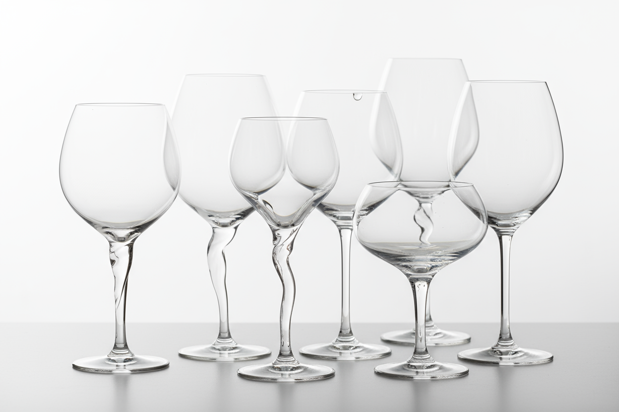 copas de lujo hechas a mano transparentes